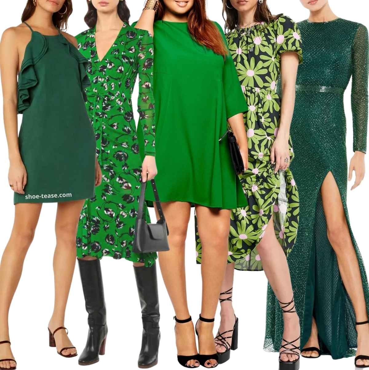 Go Green 10 Best Color Shoes To Wear With Green Dresses U0026 Emerald 