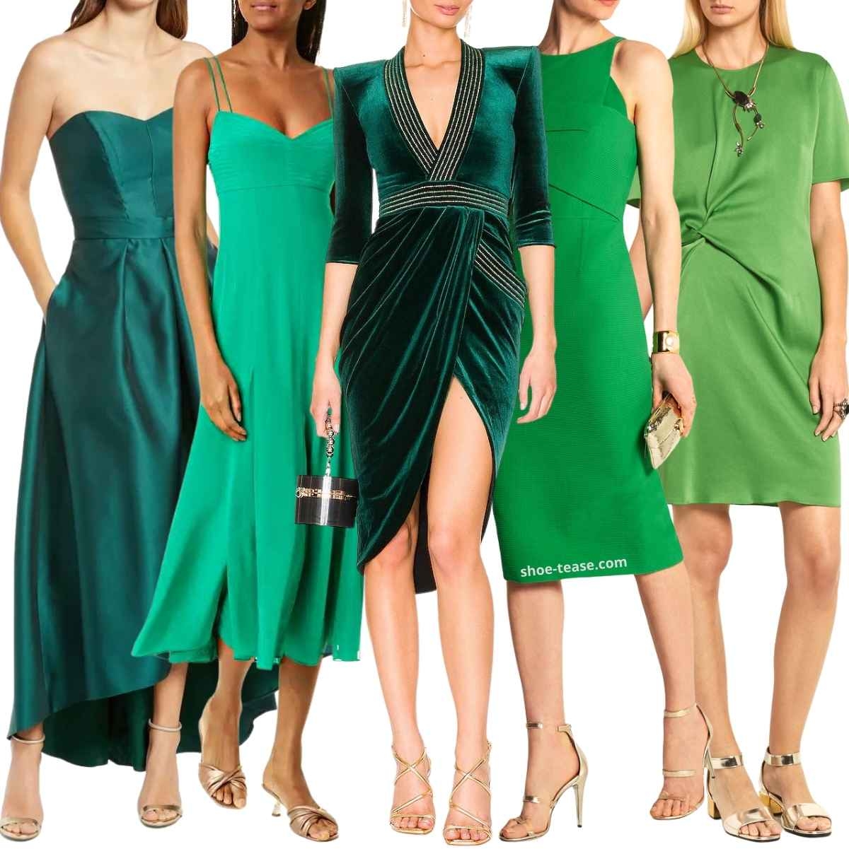 Go Green 10 Best Color Shoes To Wear With Green Dresses U0026 Emerald 