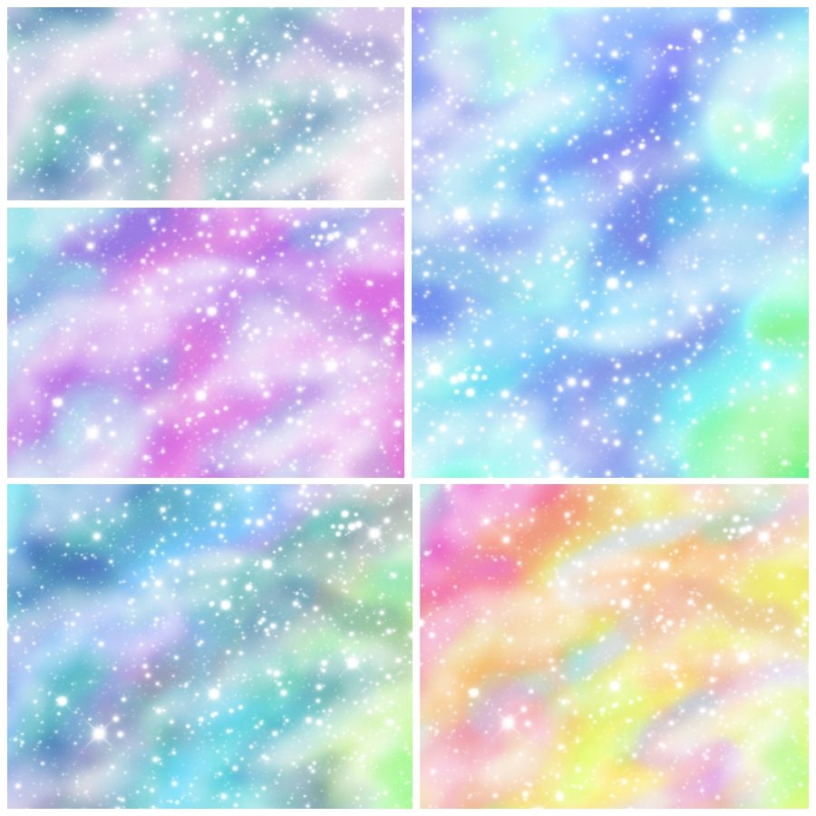 Gradient Galaxy Printable Origami Paper FREE PNG PACK