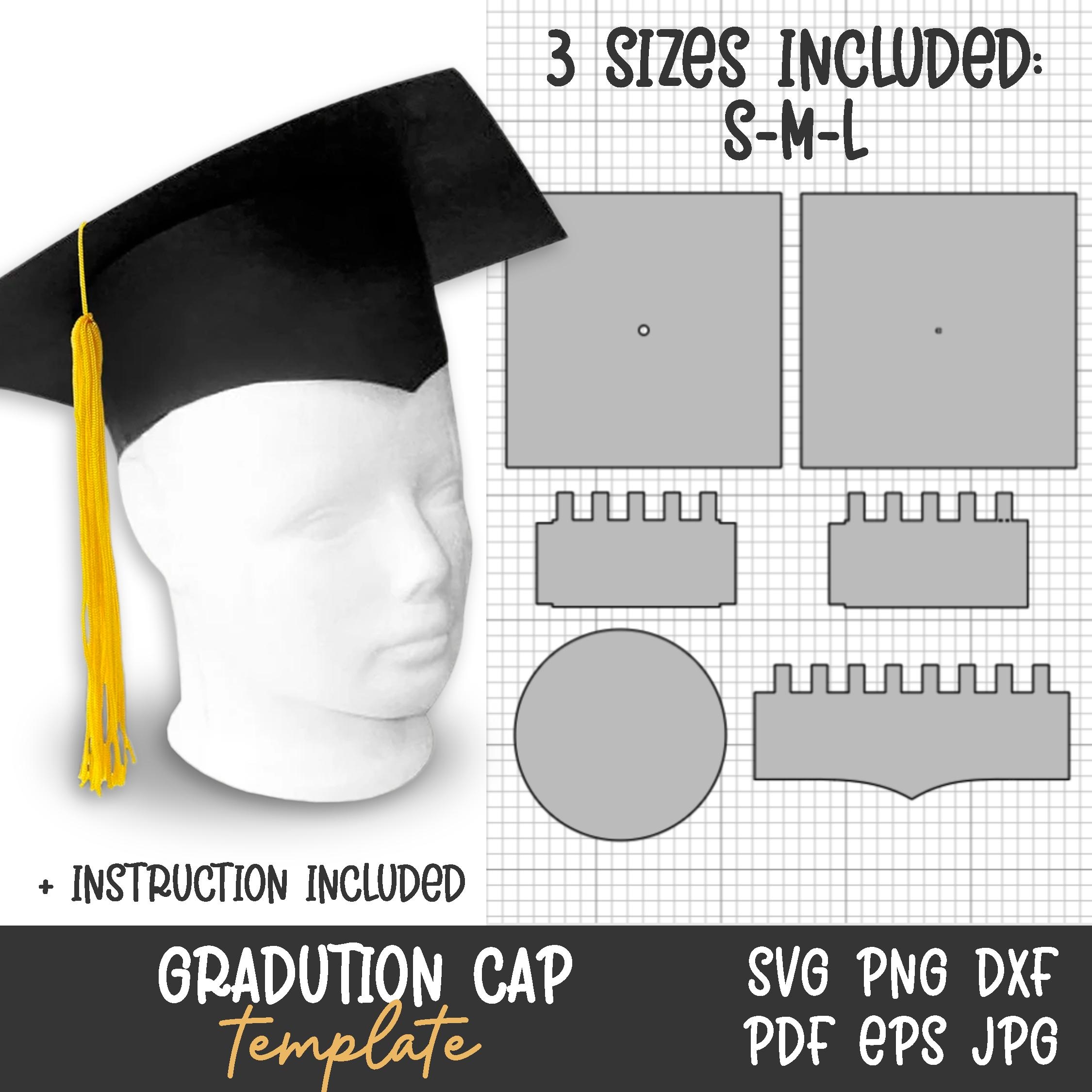 Graduation Cap Template Graduation Hat Svg Class Of 2025 Grad 