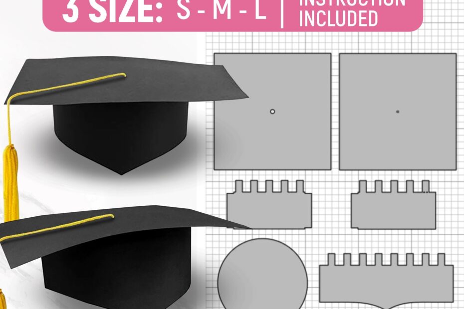 Graduation Cap Template Graduation Hat Svg Class Of 2025 Grad