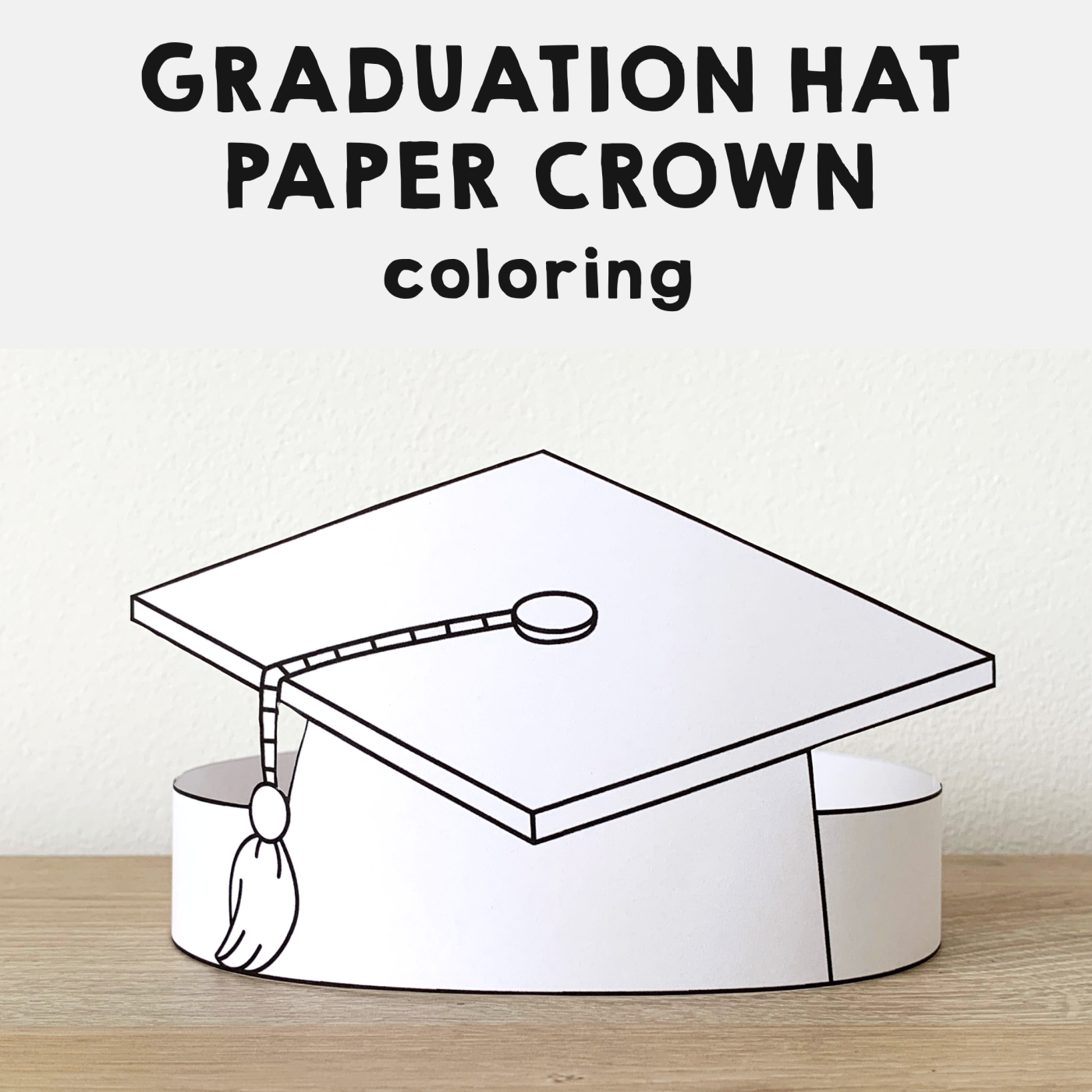graduation hat printable template
