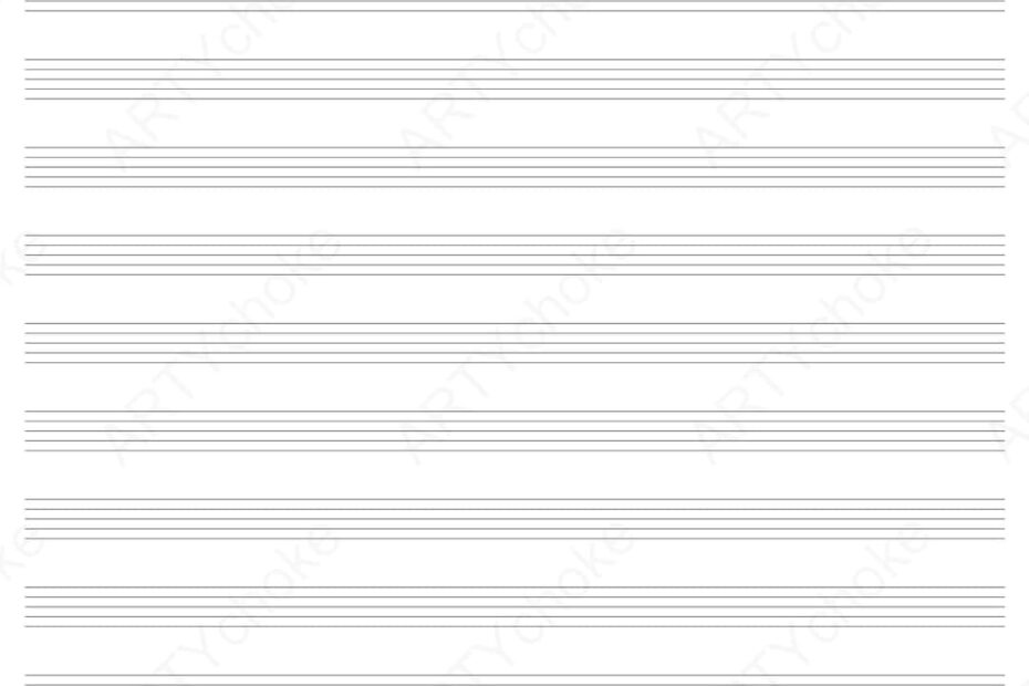 Graph Paper Manuscript Paper Staff Paper Music Paper A4 Digital File Available For Instant Download PDF Etsy