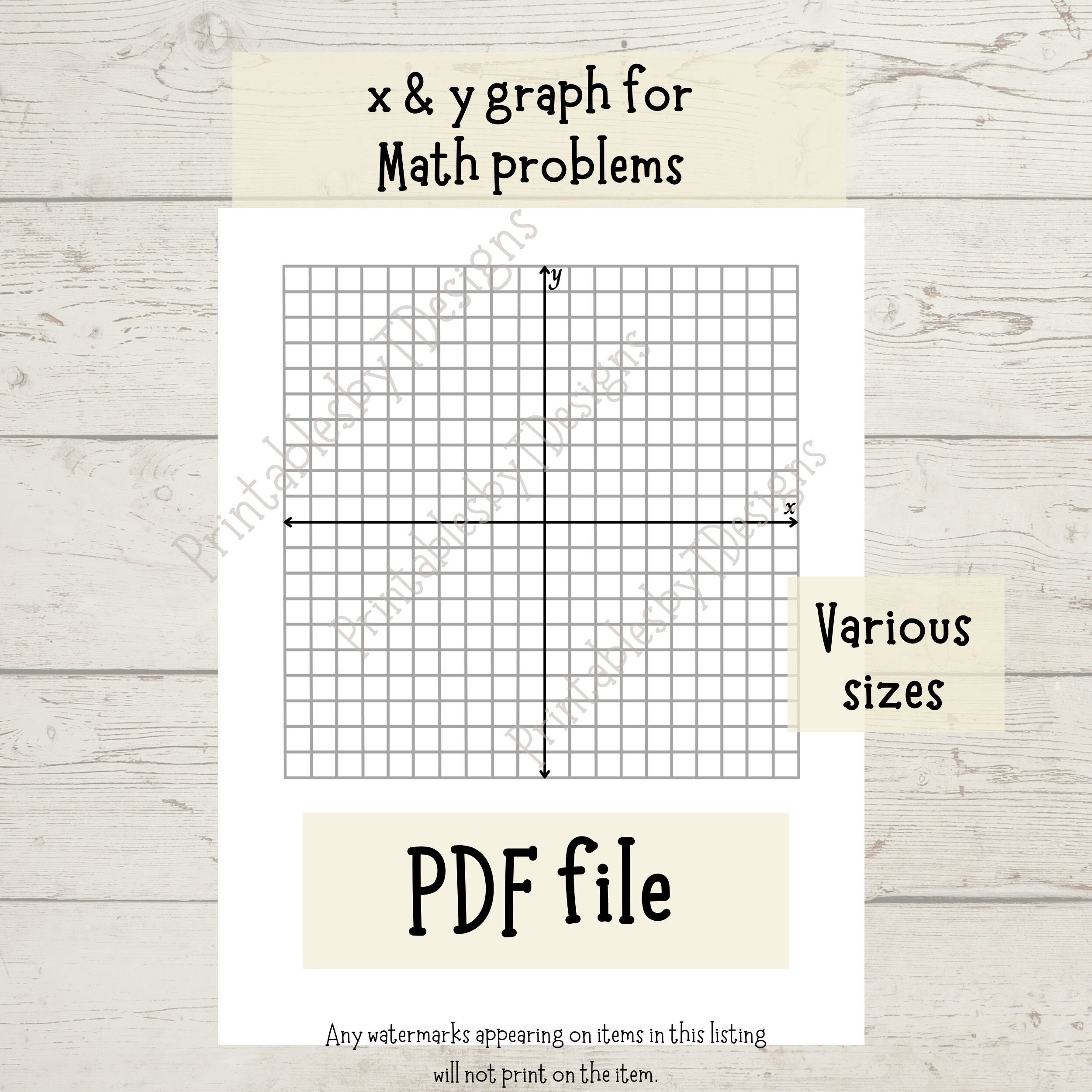 printable graph paper with axis