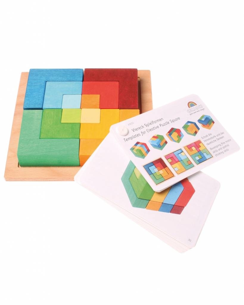 template for wooden square puzzles