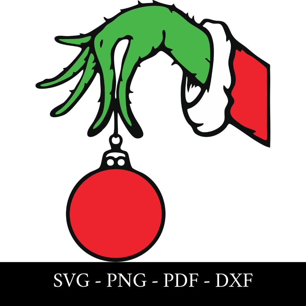 printable grinch hand