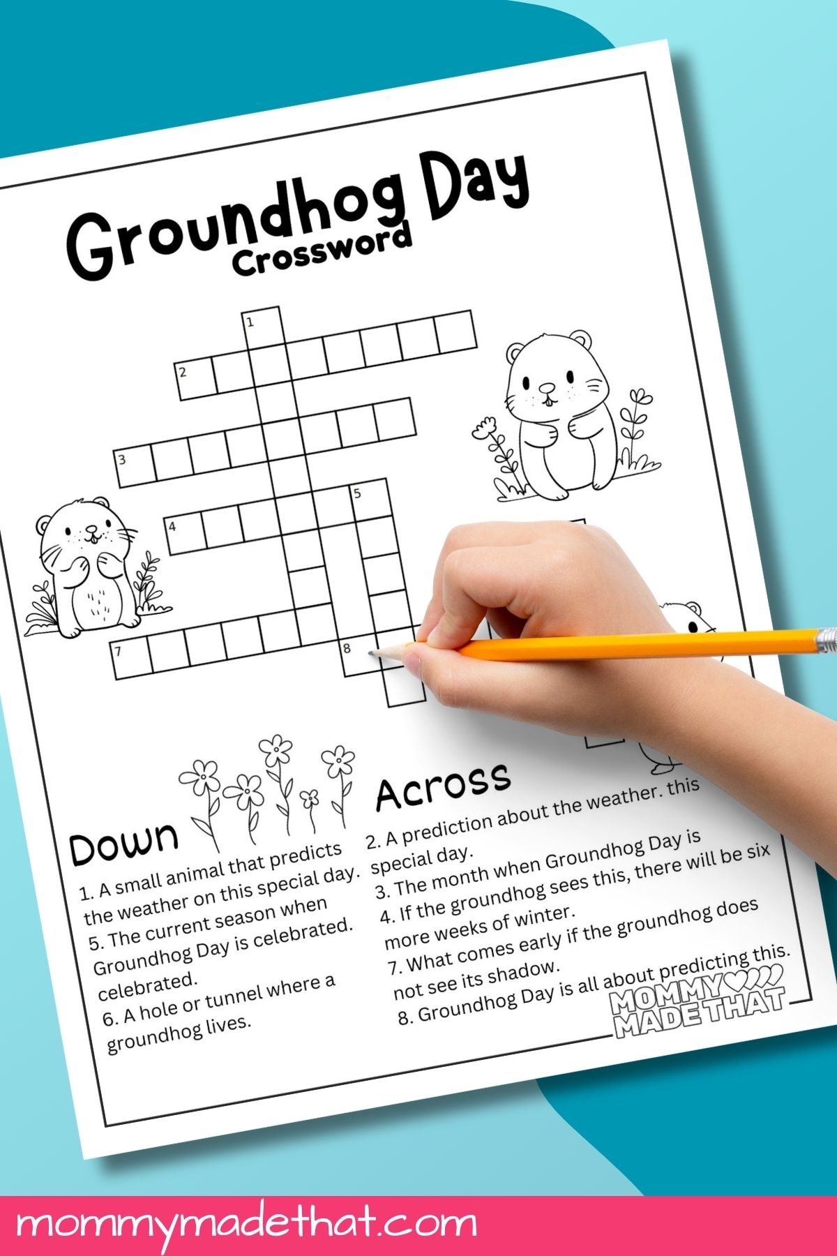 crossword puzzle bulletin board template
