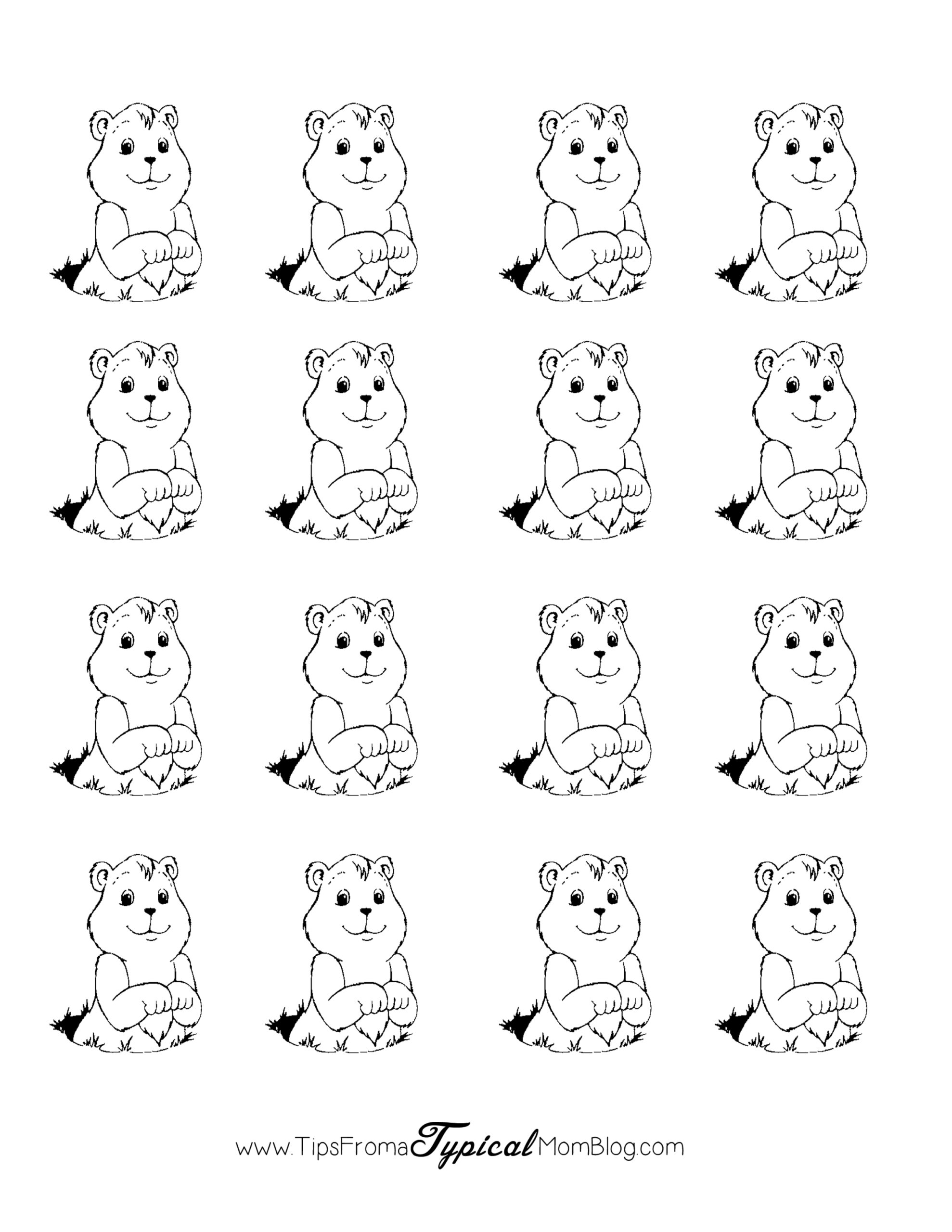 groundhog printable