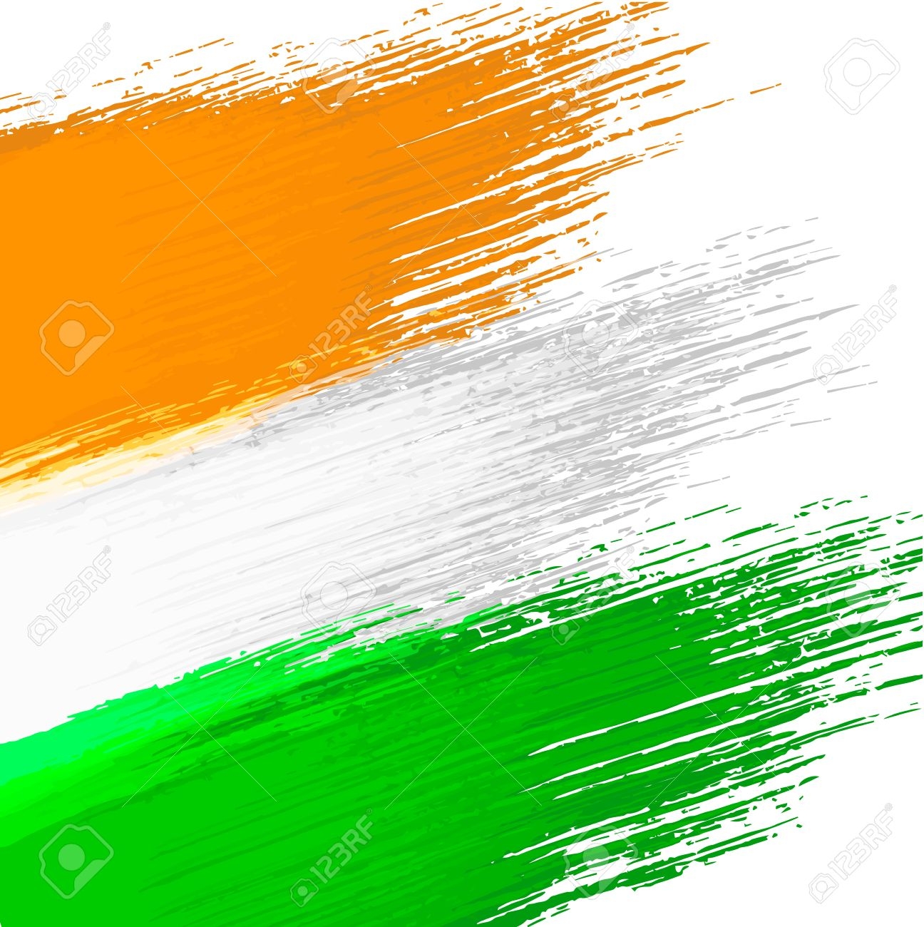 Grunge Background In Colors Of Indian Flag Royalty Free SVG 