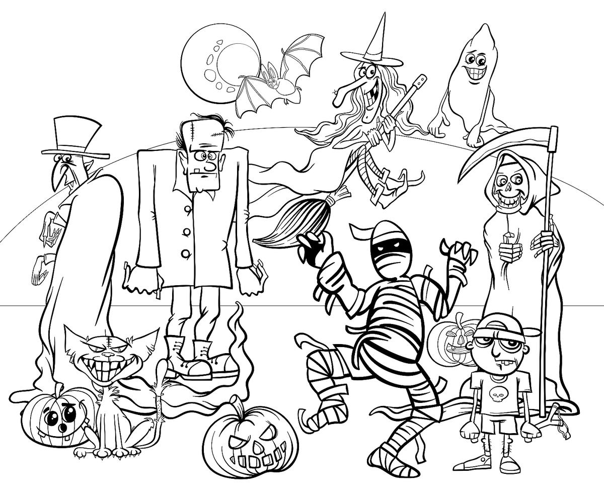Halloween Coloring Pages Fun Printable Halloween Activities For Kids Printables 30Seconds Mom