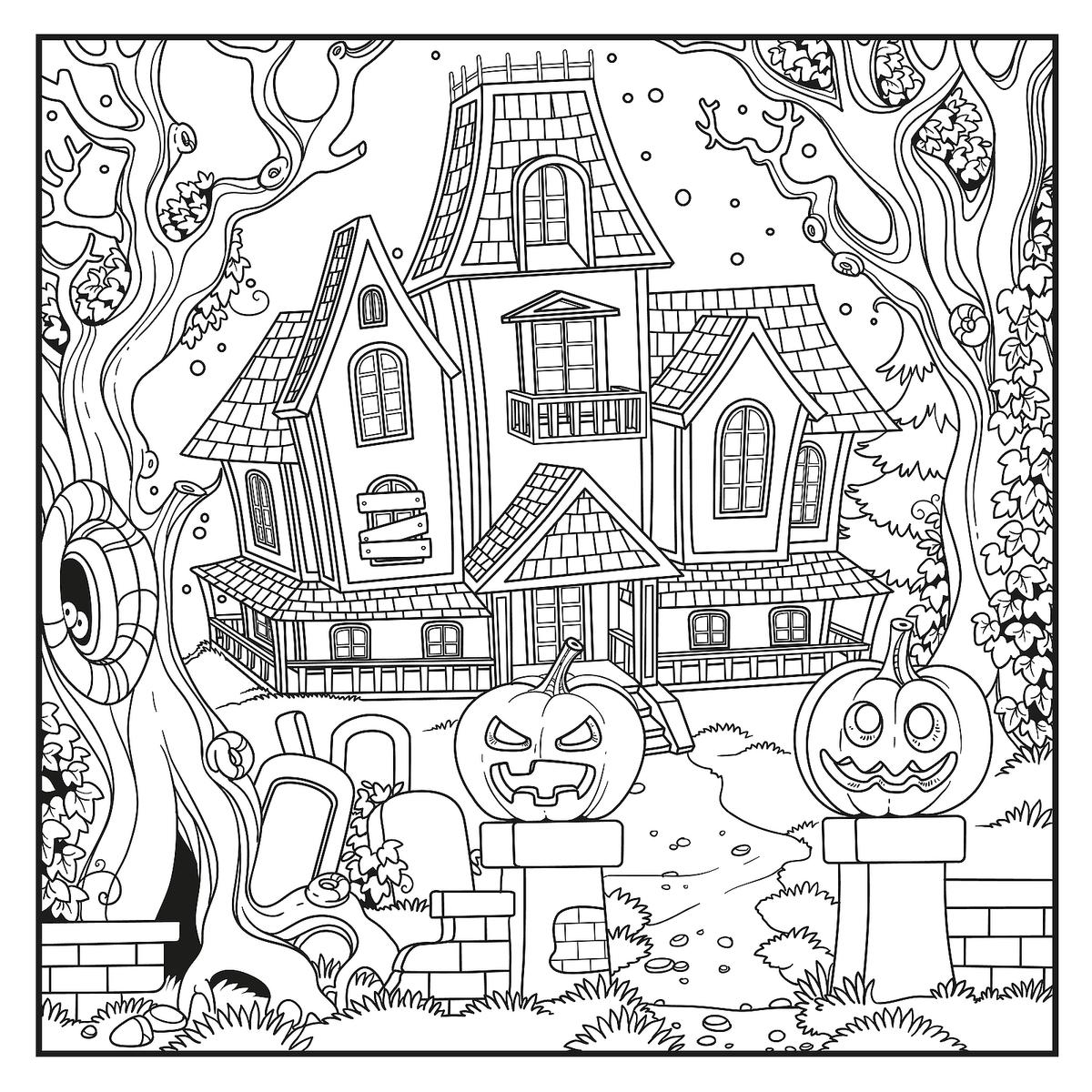 free printable halloween coloring book