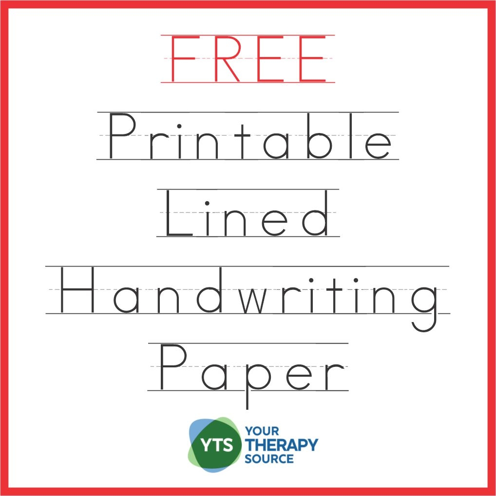 preschool lined paper printable pdf