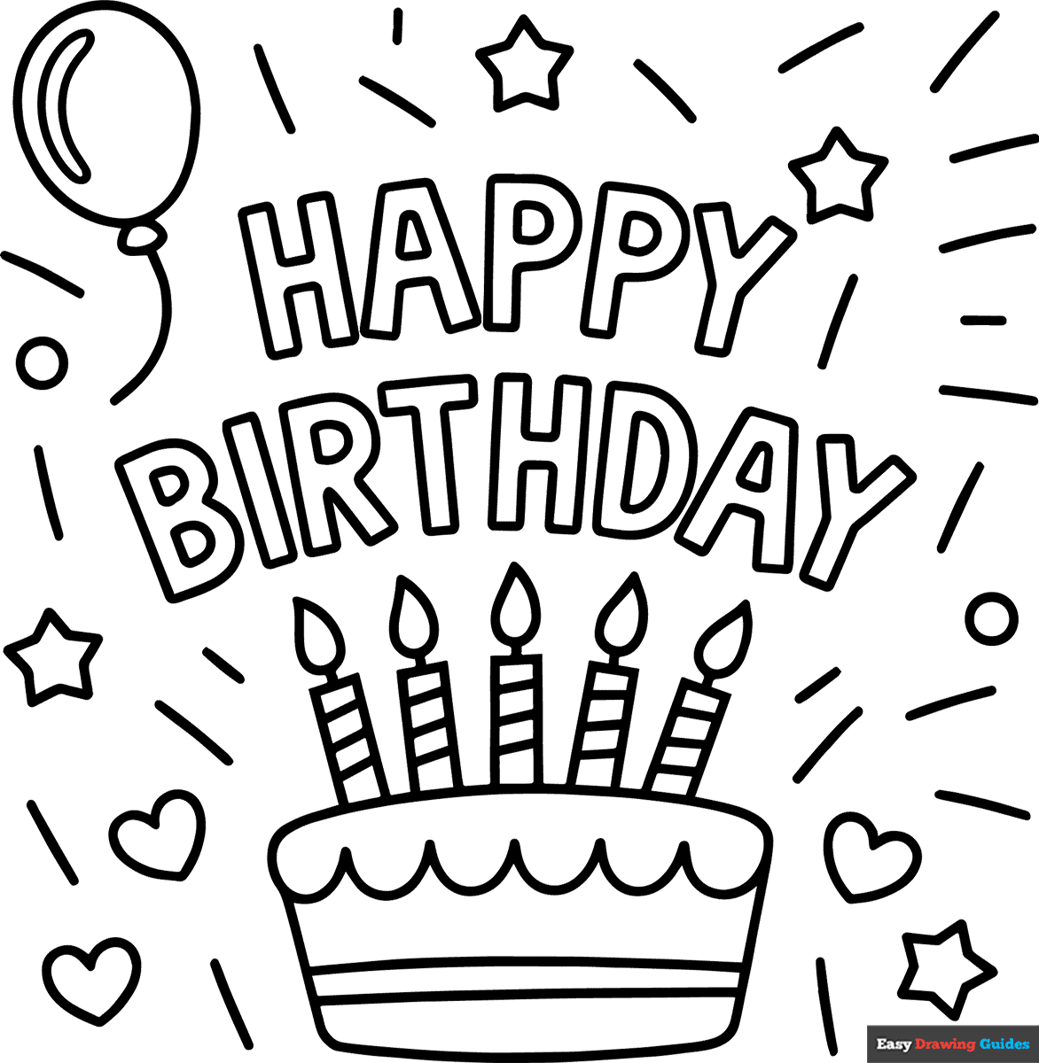 birthday cards printable coloring