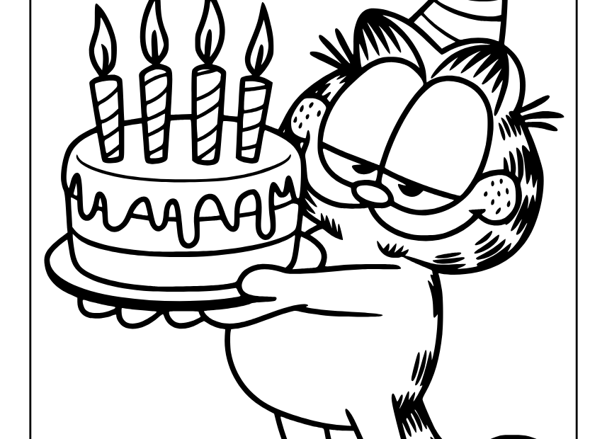 Happy Birthday Coloring Pages 25 Free Printable PDF