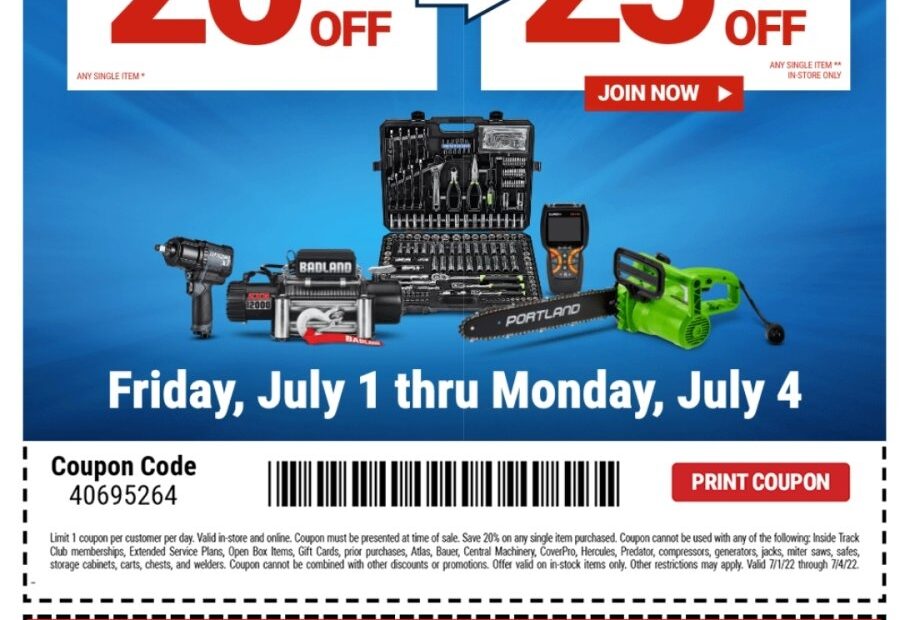 Harbor Freight 20 Off Anything This Weekend H ard Forum