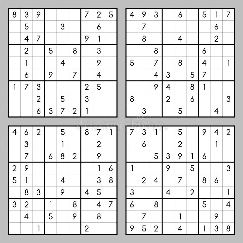 Hard Sudoku Stock Illustrations 73 Hard Sudoku Stock 