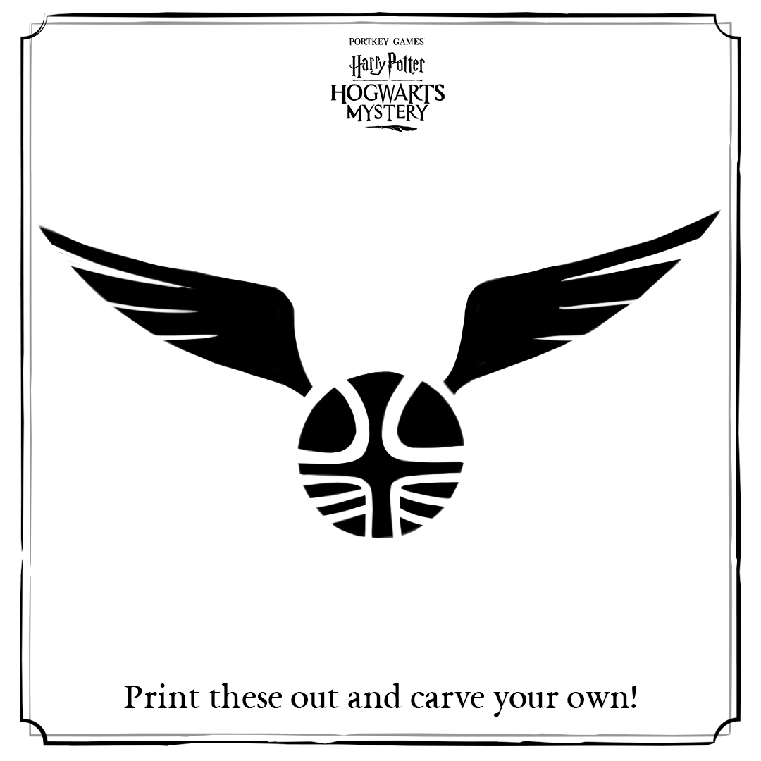 harry potter pumpkin template printable