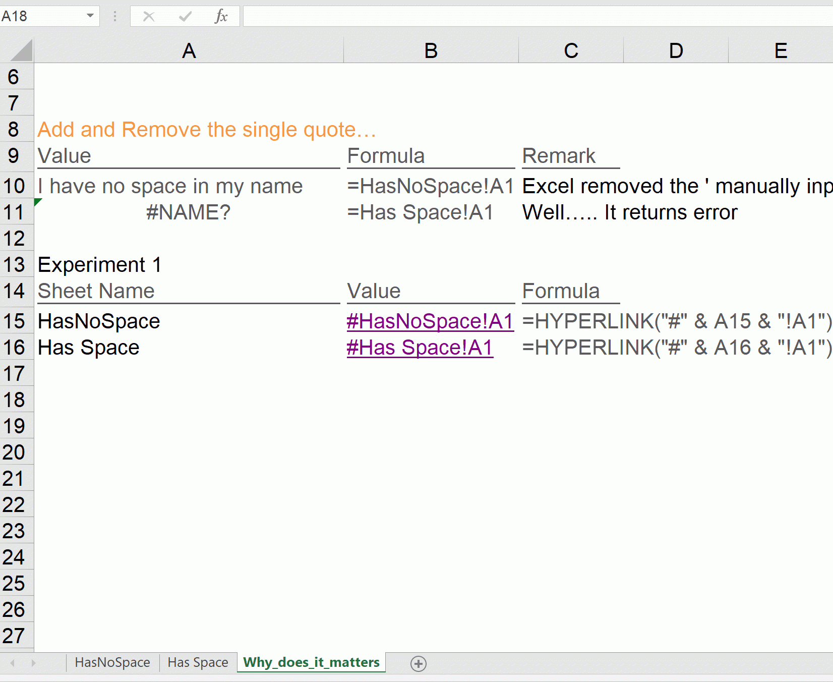 excel worksheet name