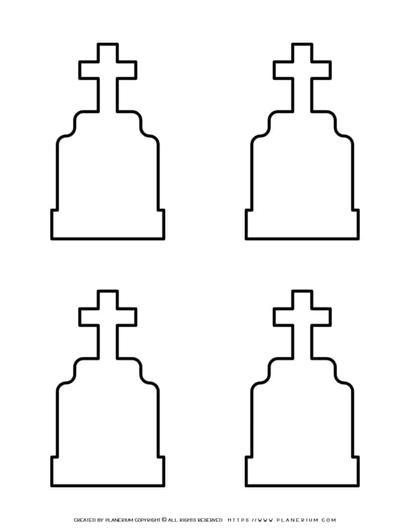 printable headstone template