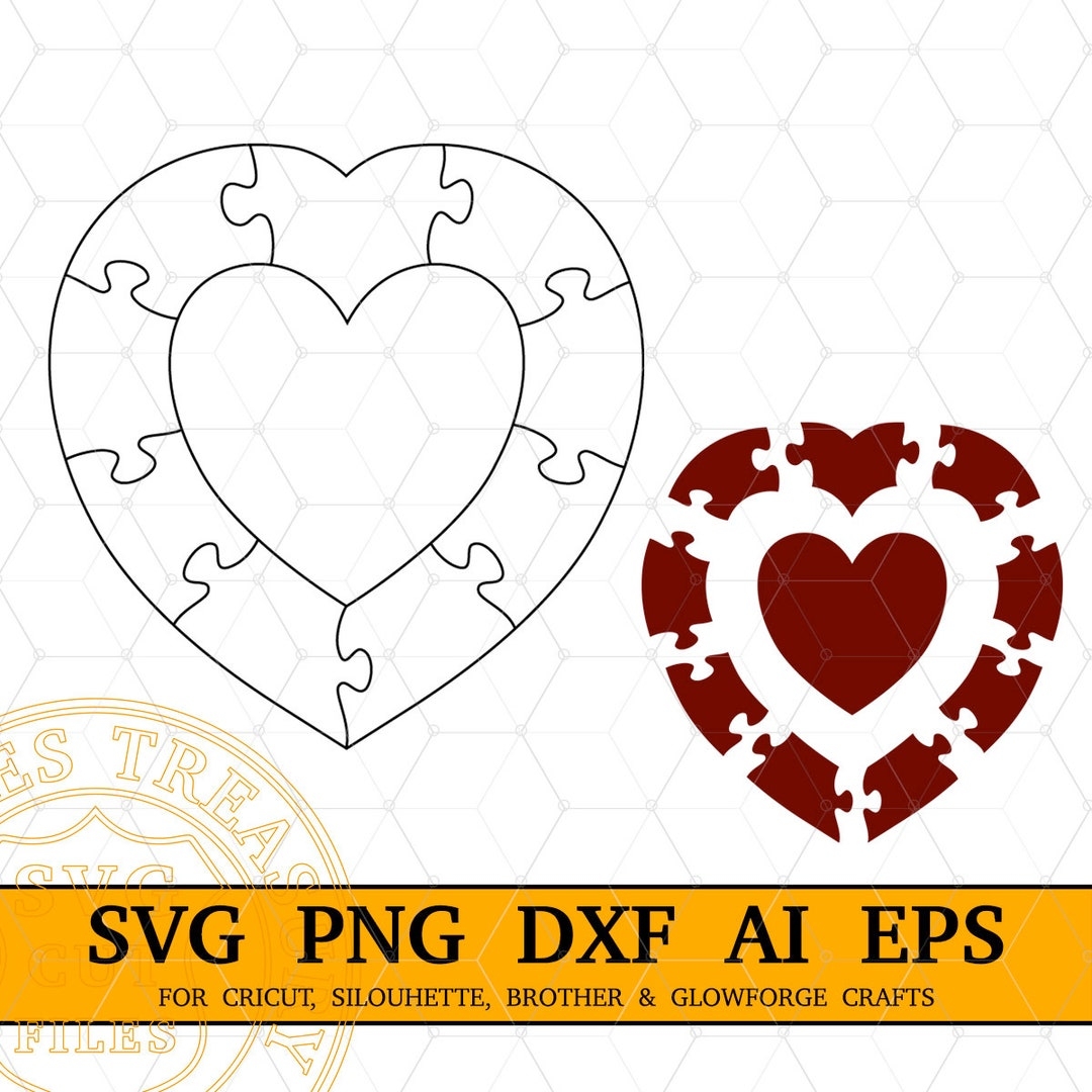 printable heart shaped puzzle template