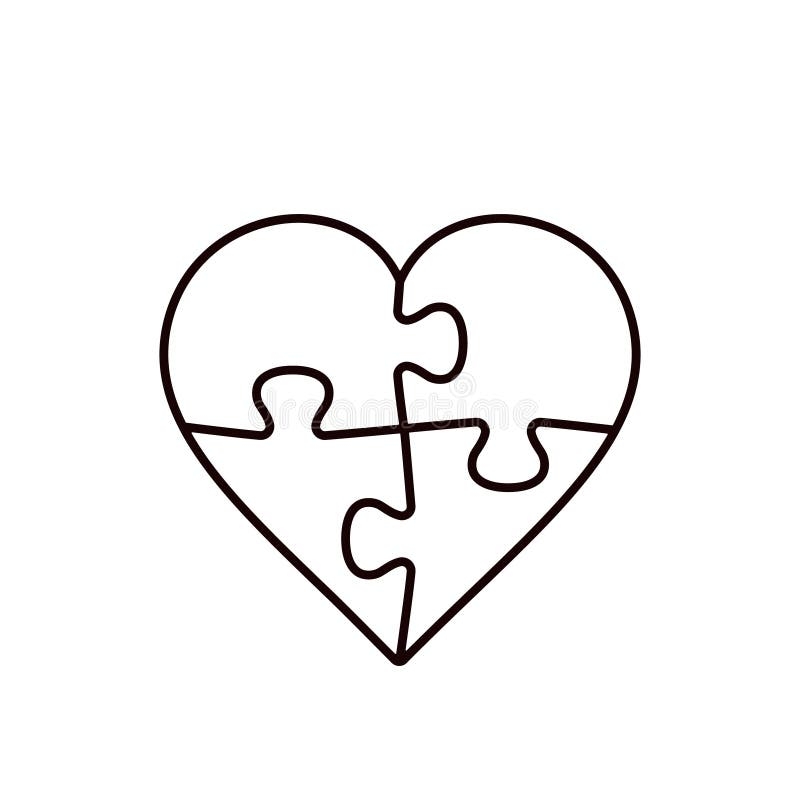 Heart Puzzle Piece Stock Illustrations 3 945 Heart Puzzle Piece Stock Illustrations Vectors U0026 Clipart Dreamstime