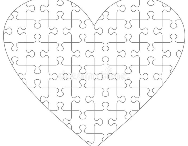 Heart Puzzle Template Stock Illustrations 5 960 Heart Puzzle Template Stock Illustrations Vectors U0026 Clipart Dreamstime