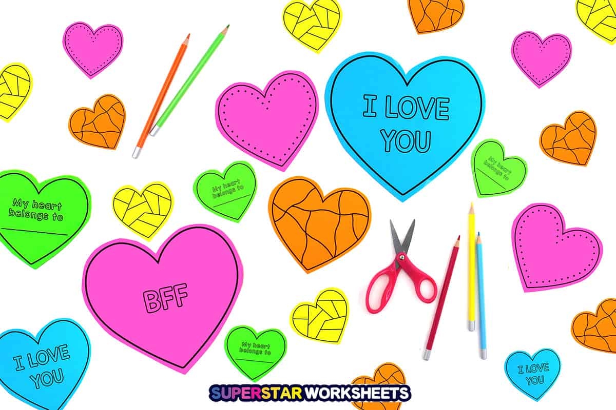 cut out printable heart template