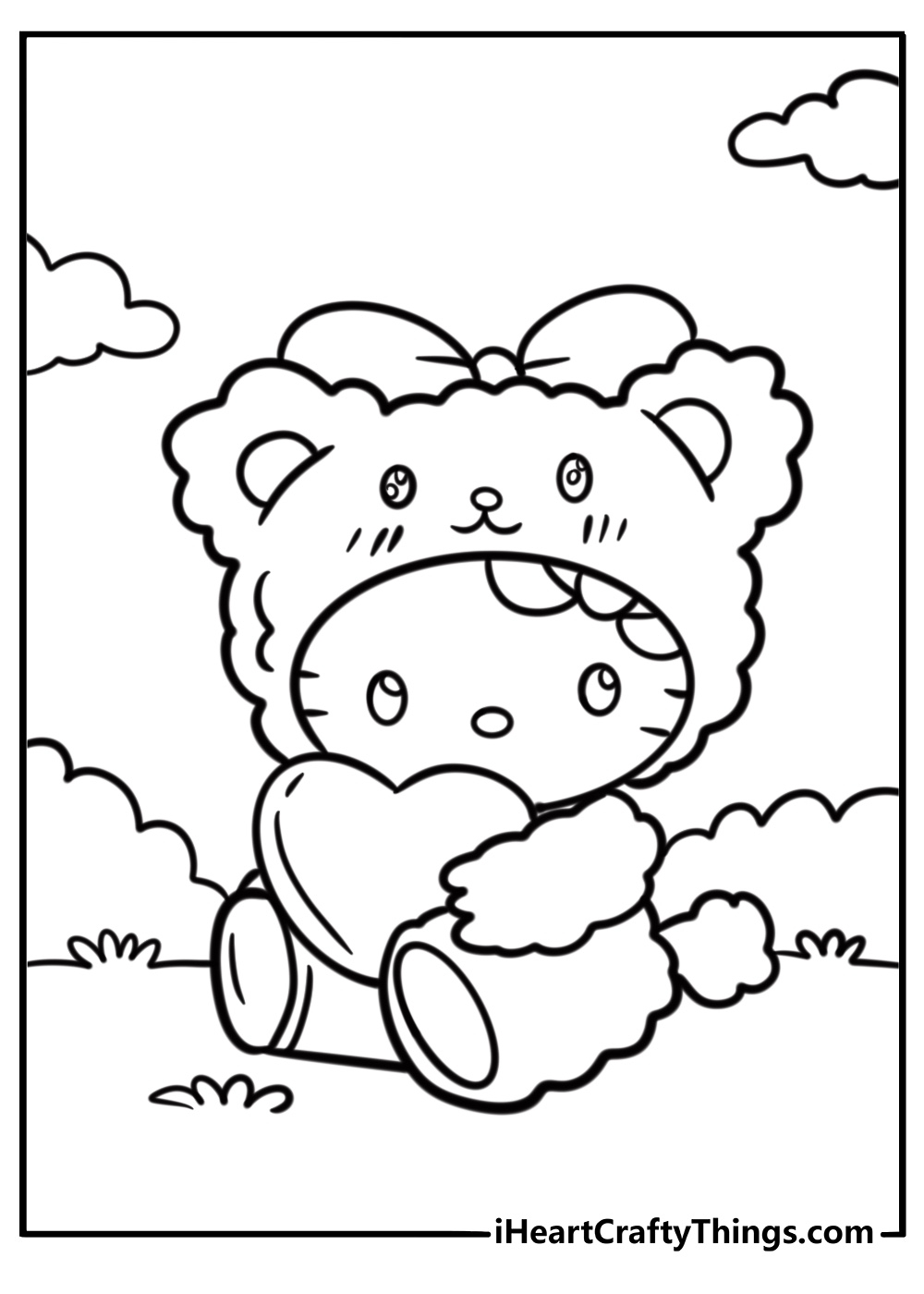 hello kitty coloring sheets printable