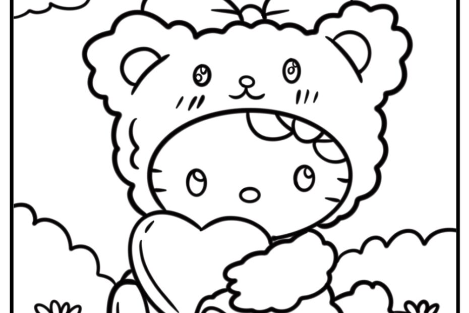 Hello Kitty Coloring Pages 70 Free PDF Printables For Kids