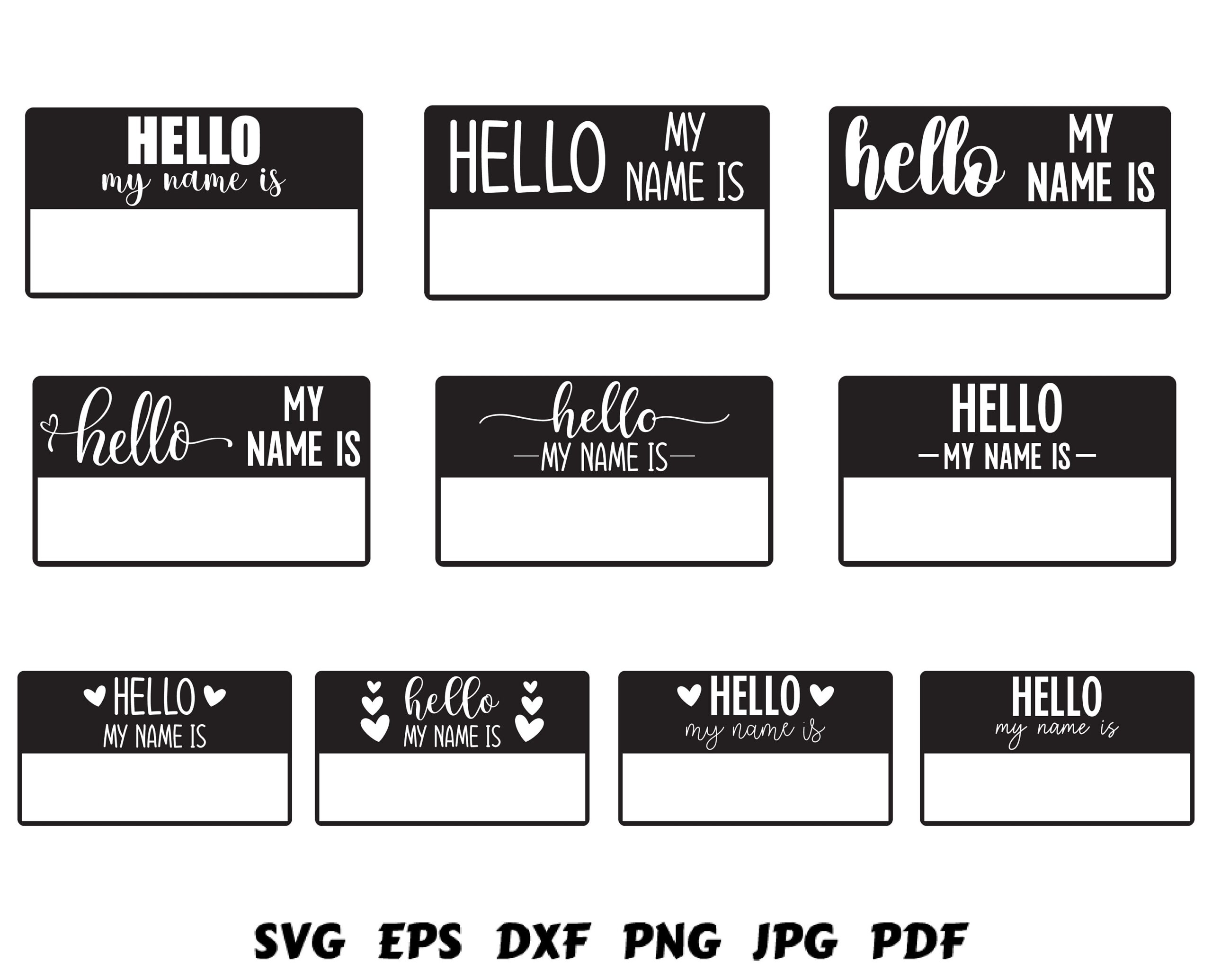 Hello My Name Is Svg Name Tag Svg Baby Svg Hello Svg New Born Svg Baby One Sie Svg Baby Shower Svg Tags Svg Label Svg Frame Svg Printable Etsy