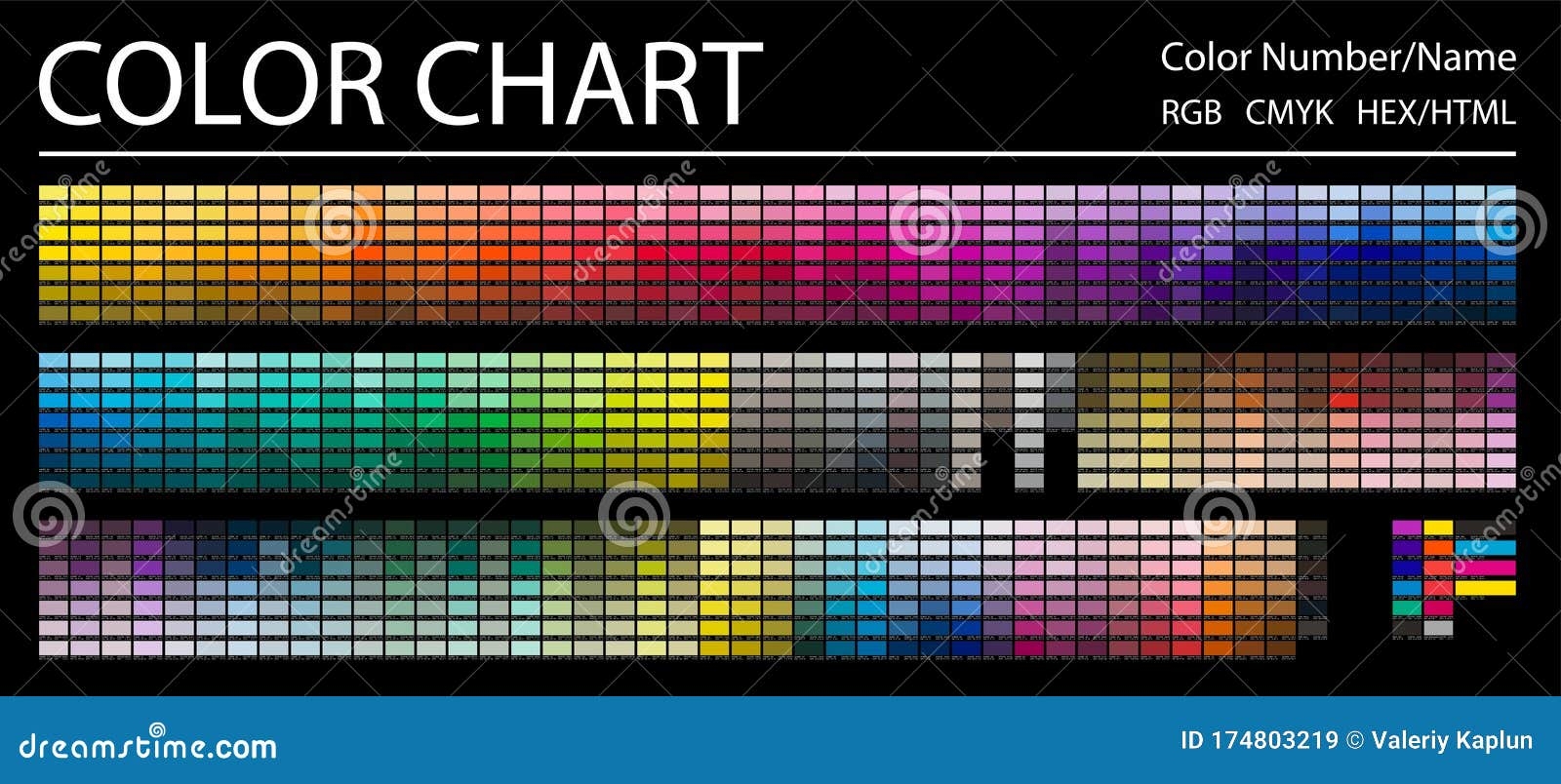 printable hex code chart