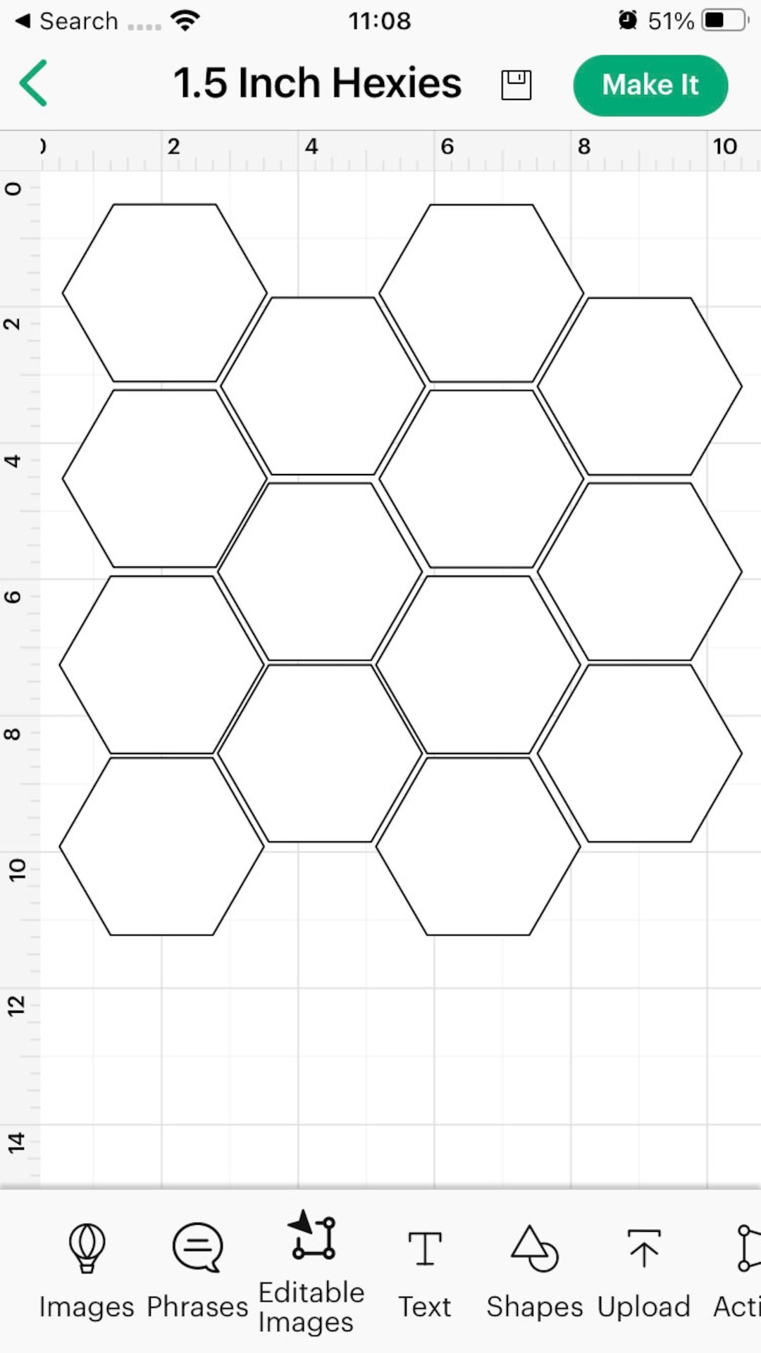 Hexagon English Paper Piecing Cricut SVG Template For 0 5