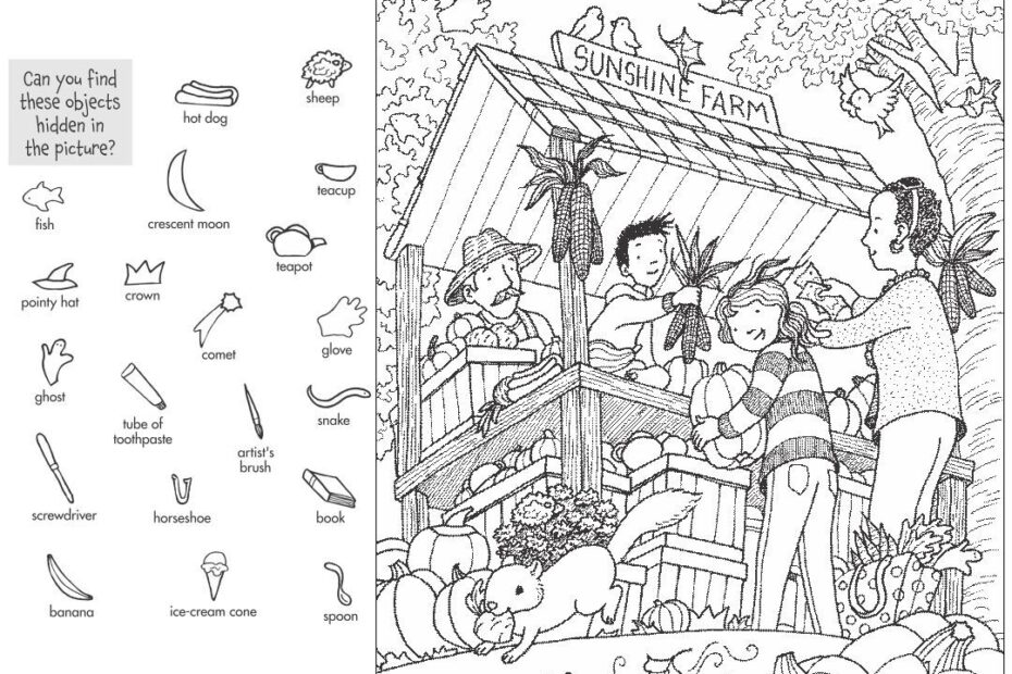 Highlight Picture Hidden Objects 10 Free PDF Printables Printablee Worksheets Library