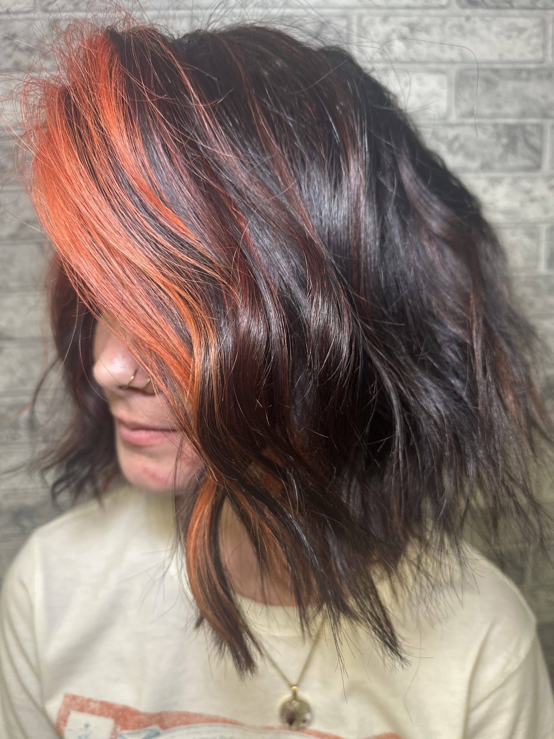 brown hair color pictures highlights