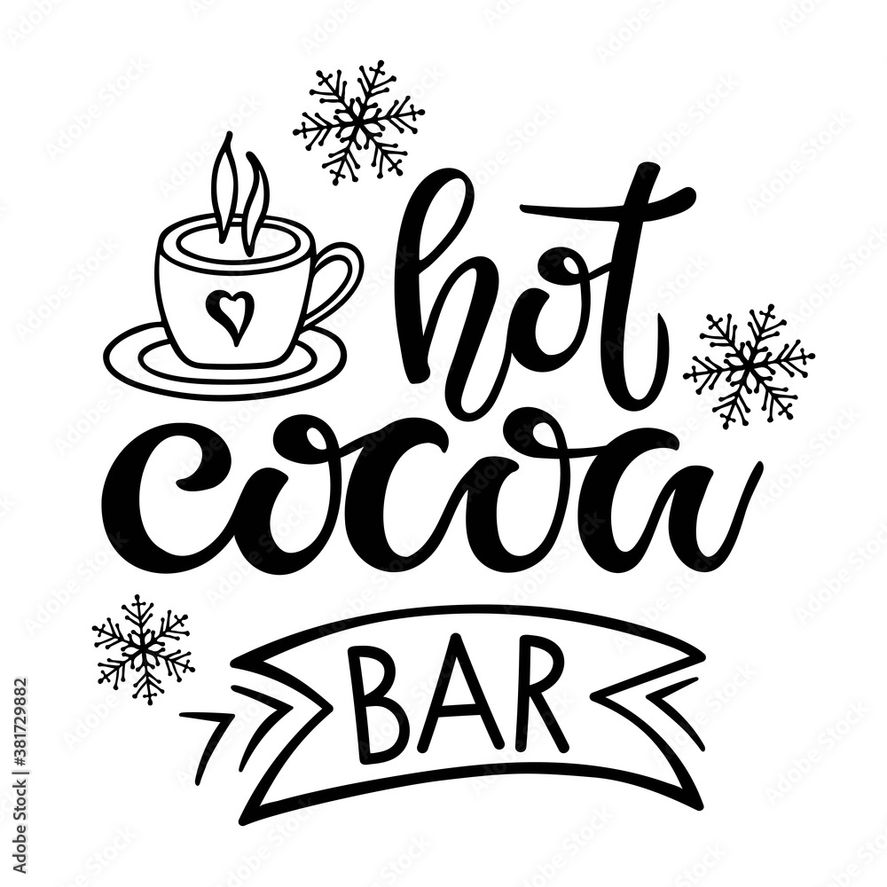 template hot cocoa sign printable