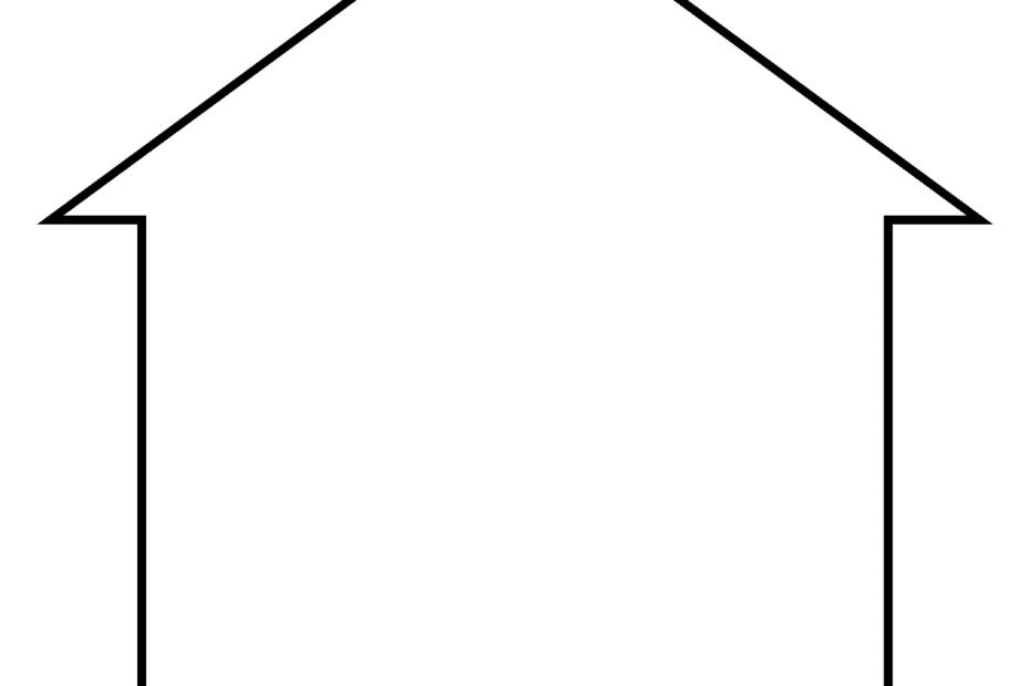 House Outline FREE Printable Template Planerium