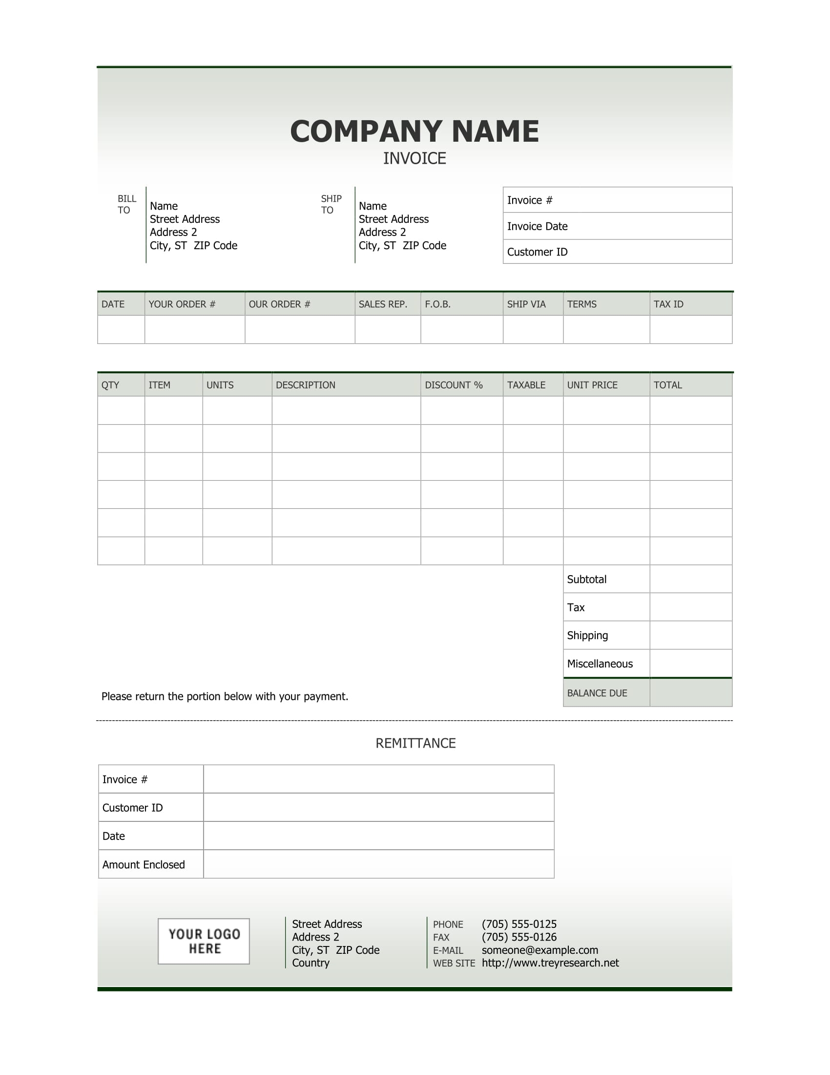 bill paper template for drawing white