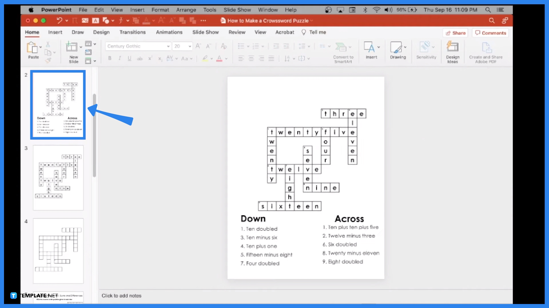 microsoft office templates crossword puzzle