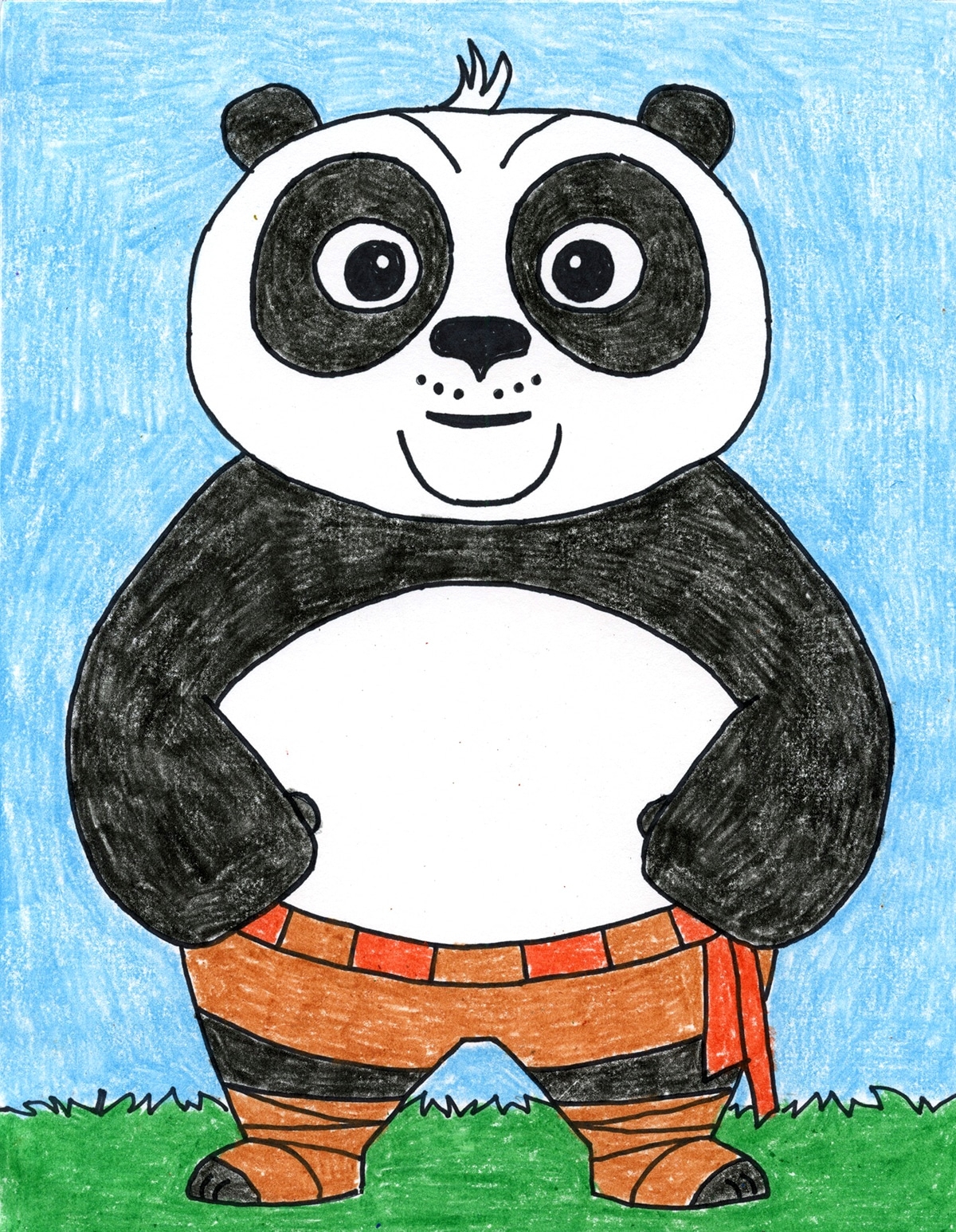 kung fu panda coloring