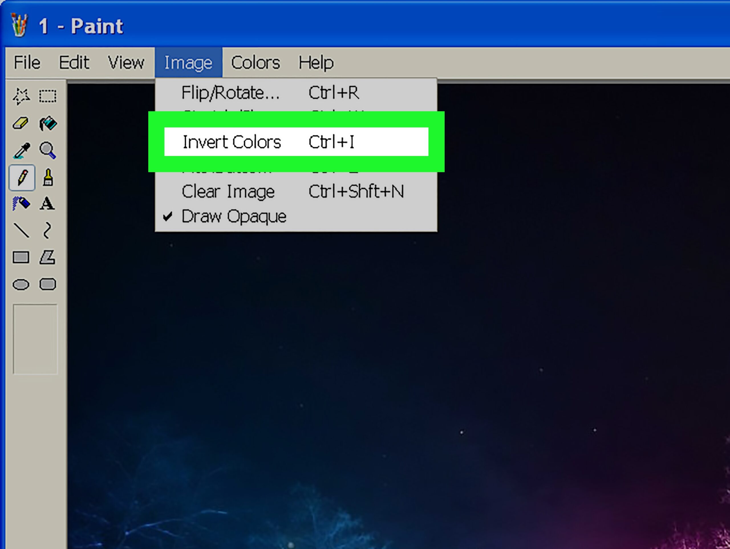 how to invert colors on picture
