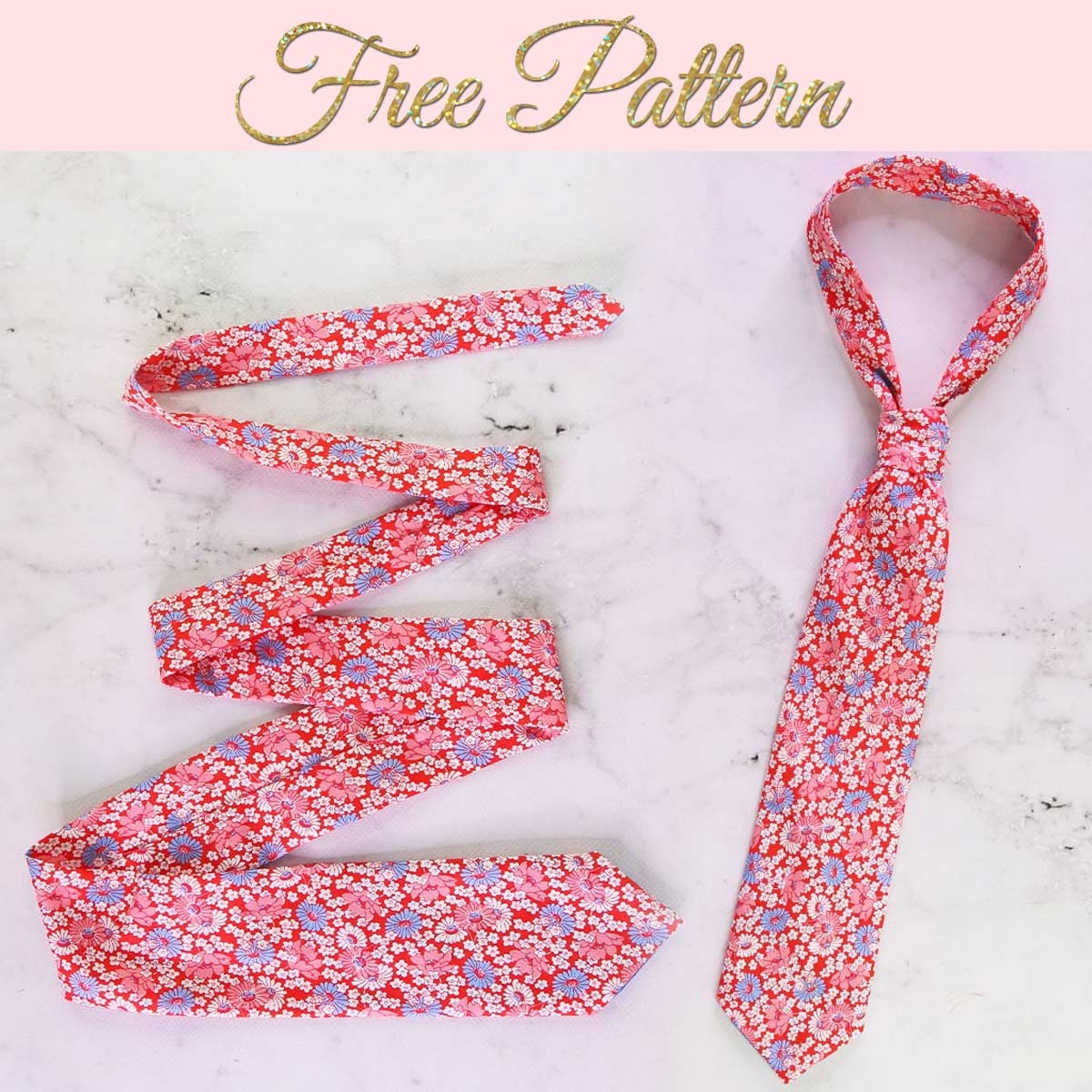 How To Make A Tie FREE Tie Pattern Printable Video TREASURIE