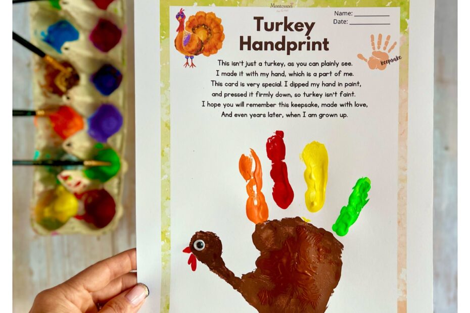 How To Make Cute Turkey Handprint Thanksgiving Kids Craft