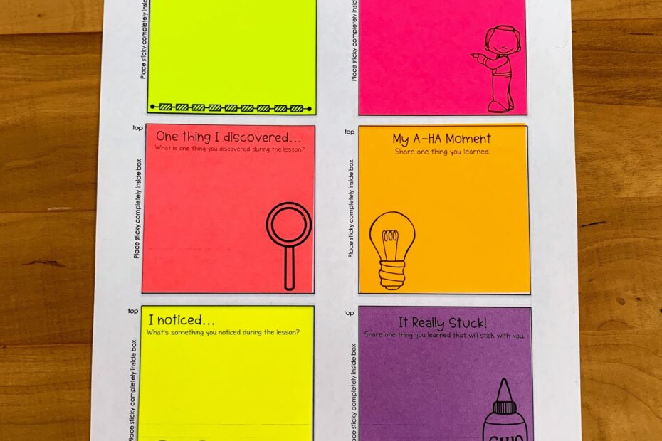 How To Print On Sticky Notes Stellar Teaching Co
