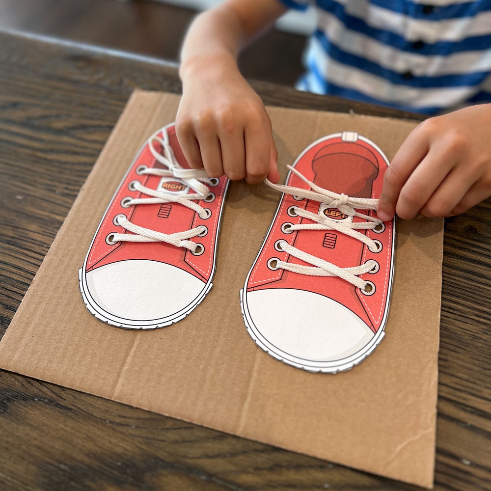 free printable shoe lacing template