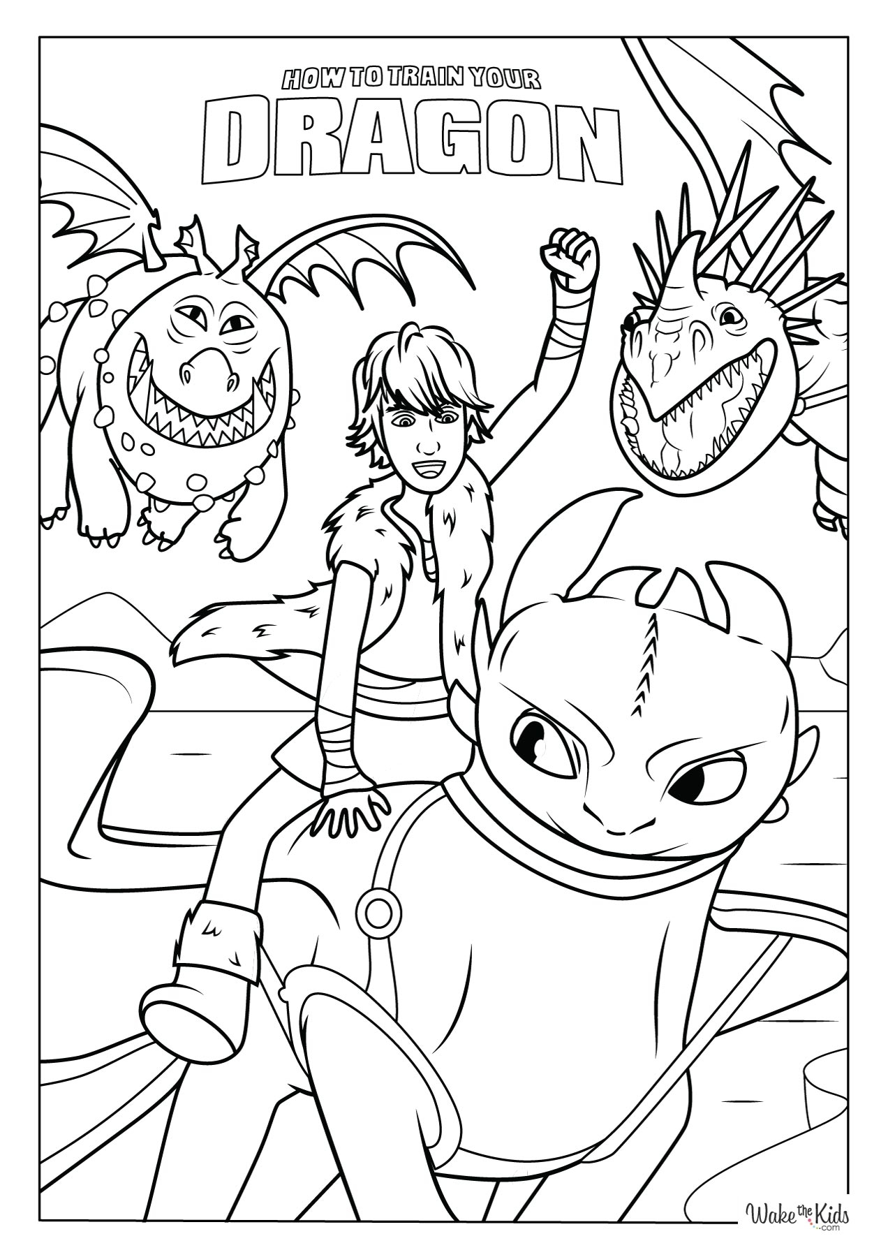 How To Train Your Dragon Coloring Pages Free Printable PDFs 