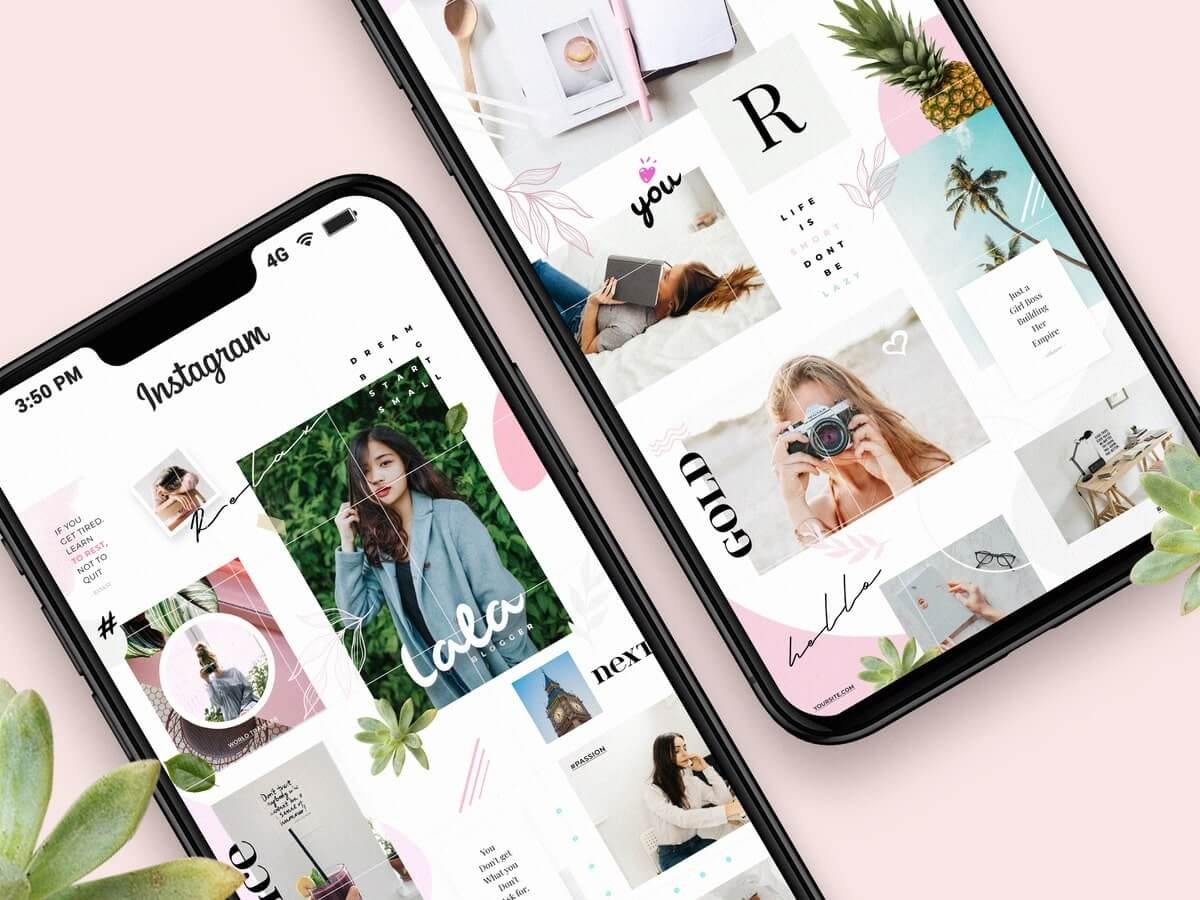 easil instagram puzzle template