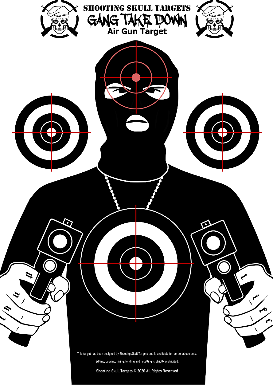 Human Style Targets Shooting Skull Targets Worksheets Library