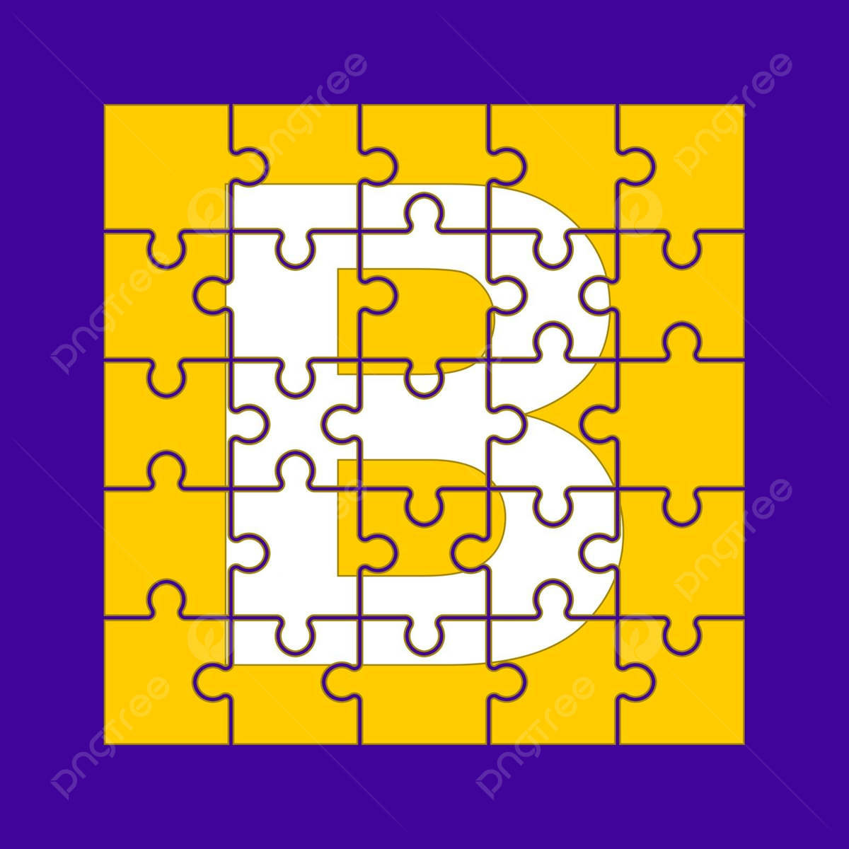 Huruf B Tersusun Dari Potongan Puzzle Template Mozaik Puzzle Vektor Membingungkan Mosaik Templat PNG Dan Vektor Dengan Background Transparan Untuk Unduh Gratis