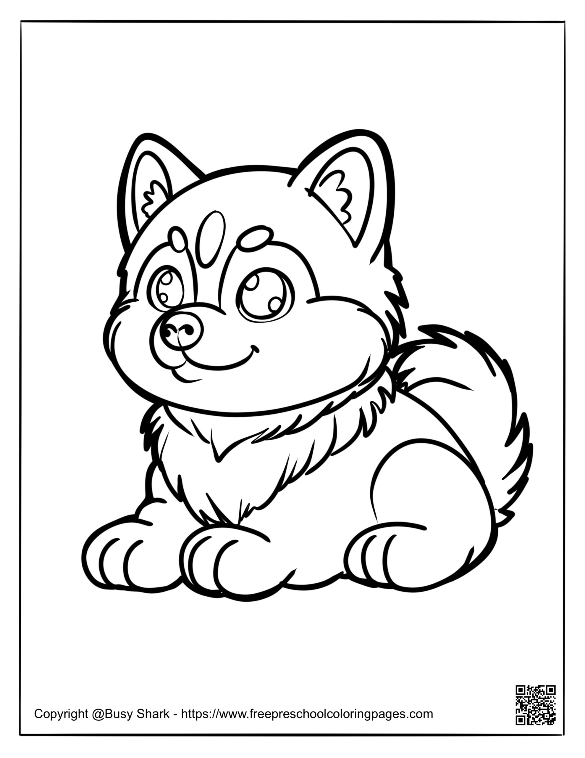 free coloring dog