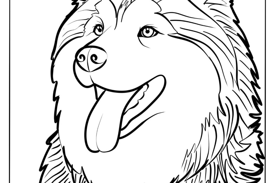 Husky Dog Free Coloring Pages